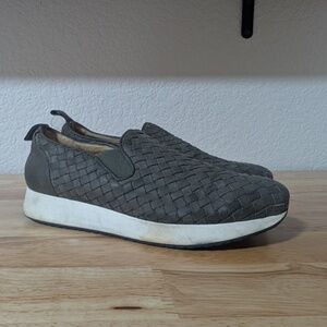 M. Gemi The Cerchio Woven Leather Slip On / 36.5